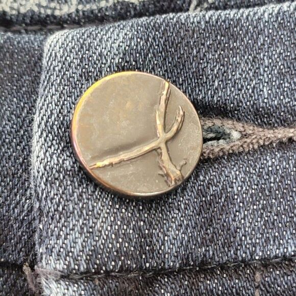 !iT Star Flare Leg Jeans Size 32 Medium Wash Blue Denim 5 Pocket 31x32 - Picture 9 of 11